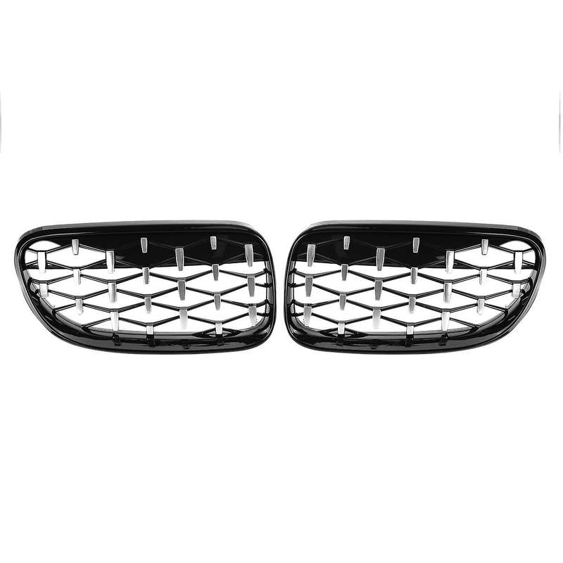 Gloss Black&Chrome Diamond Meteor Style Grille for 3 Series E92 E93 2010-2015 51137254969 5113725497