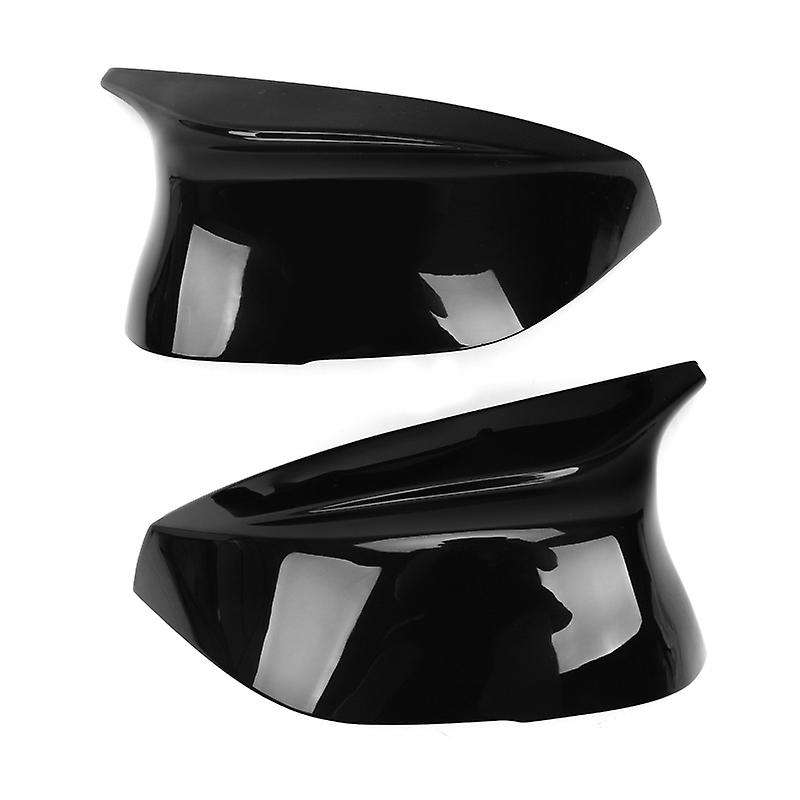 Glossy Black ABS Side Rear View Mirror Cover Replacement Ox Horn for Q50 Q60 Q70 XQ30 SQ50 2014-2017