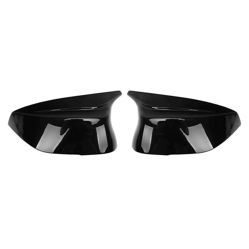 Glossy Black ABS Side Rear View Mirror Cover Replacement Ox Horn for Q50 Q60 Q70 XQ30 SQ50 2014-2017