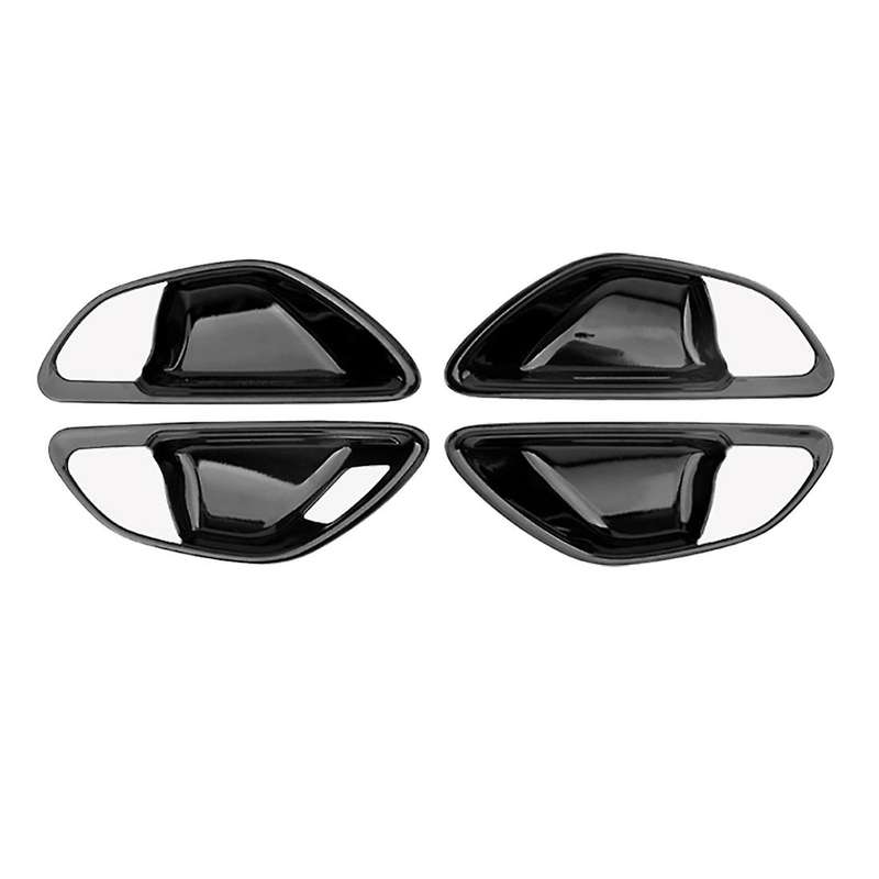 Glossy Black Car Door Handle Bowl Cover Trim for C E GLC Class W205 X253 GLC260L E3000L C200L 2015-2