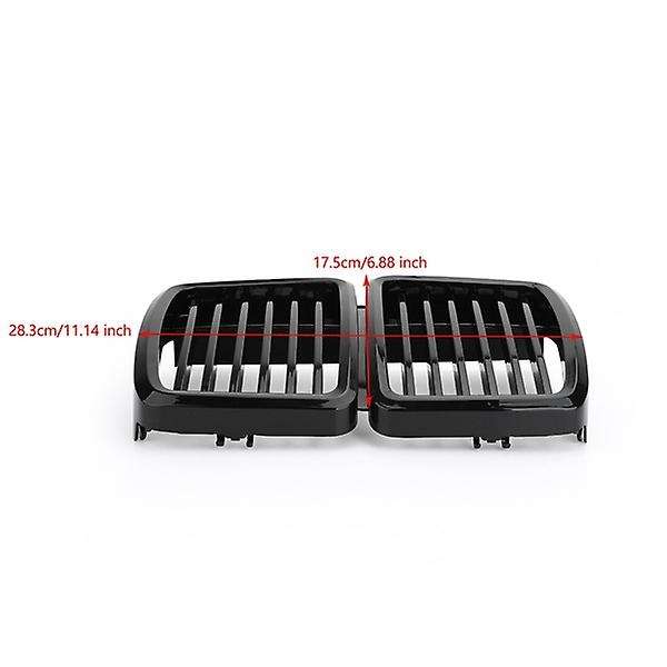 Glossy Black Car Front Bumper Kidney Grilles for  E30 Sedan/ 1982-1994 Replacement Racing Grilles