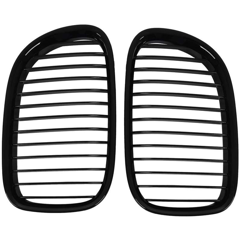 Glossy Black Car Front Bumper Kidney Grille Grill for 7-Series F01 F02 740I 745I 750I 2009-2015