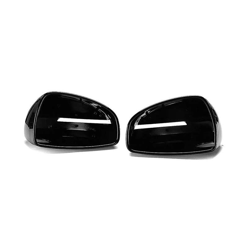 Glossy Black Car Side Door Rearview Mirror Cover Trim for Tt Tts Ttrs Mk2 8j R8 42 2007-2014