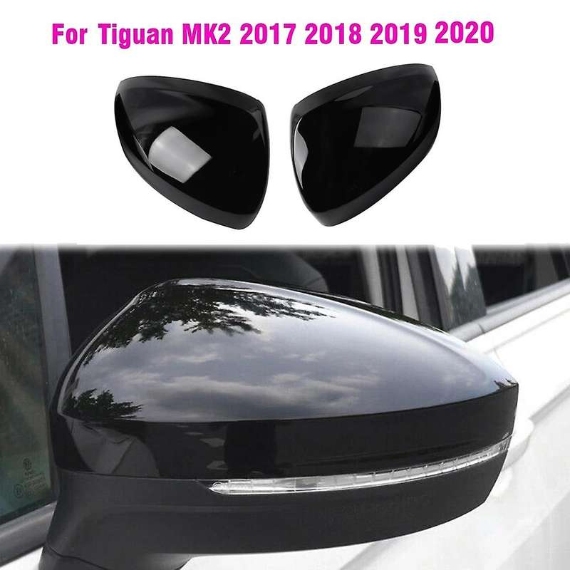 Glossy Black Car Side Rearview Mirror Cover for 2017-2021 Accessories