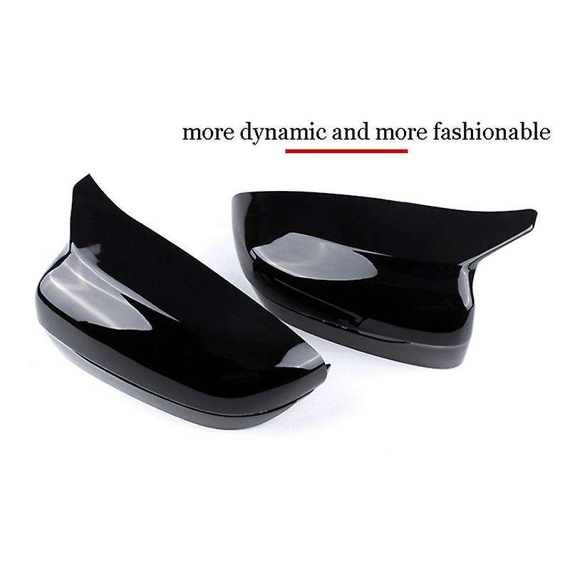 Glossy Black Car Rearview Mirror Cover Cap Side Mirror Frame Trim for  5 Series G20 G28 G30 G38 G11