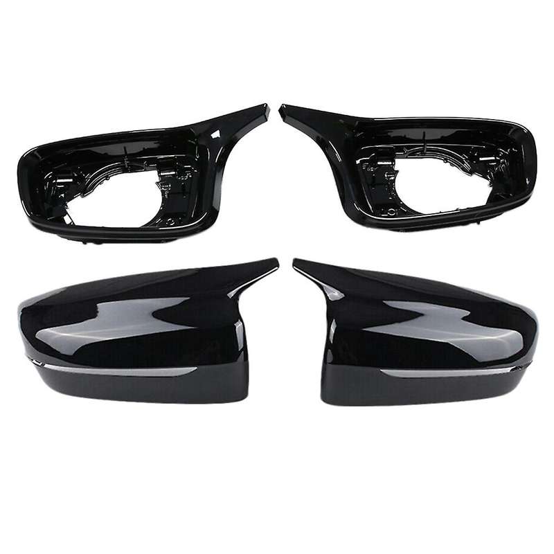 Glossy Black Car Rearview Mirror Cover Cap Side Mirror Frame Trim for  5 Series G20 G28 G30 G38 G11