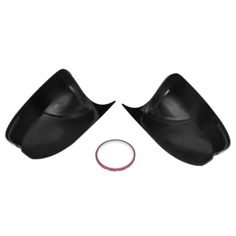 Glossy Black Car Rearview Mirror Cover Door Side Mirror Cover for Fit Jazz 2014-2020