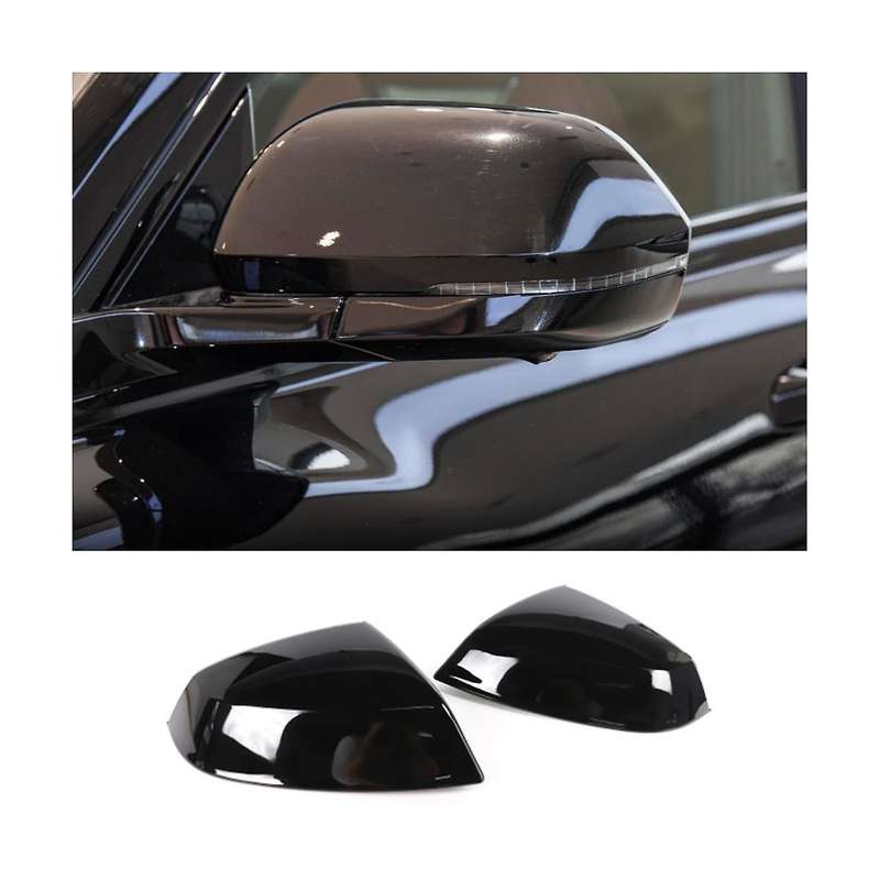Glossy Black Car Side Door Rearview Mirror Cover Trim for Q5 Q5l 2016-2023