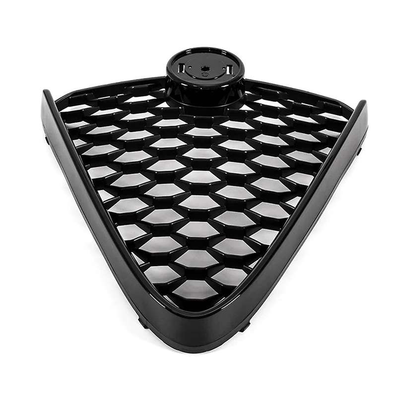 Glossy Black Front Bumper Grille Racing Honeycomb Mesh Badgeless Grill for Base 2017-2022