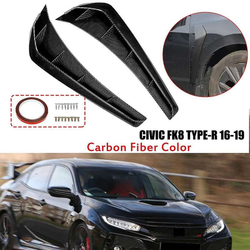 Glossy Black Front Air Vent Cover Trim Stickers for for 10Th 2016 2017 2018