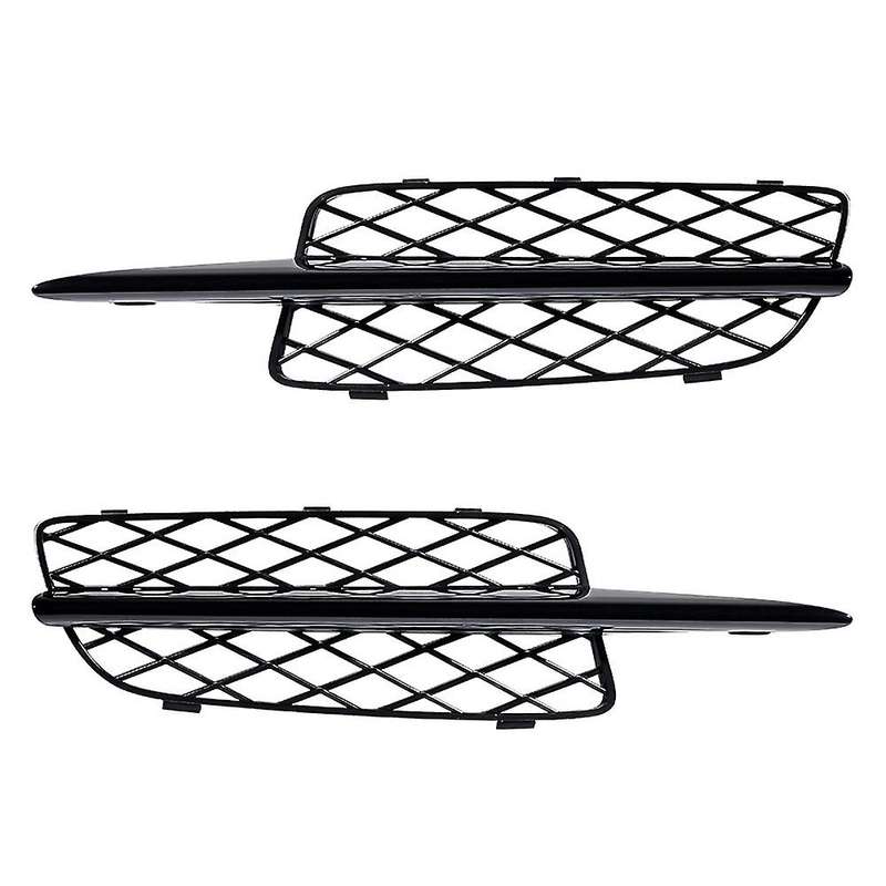 Glossy Black Front Bumper Lower Grille Covers for - X5 E70 2007-2010 51117159593 51117159594