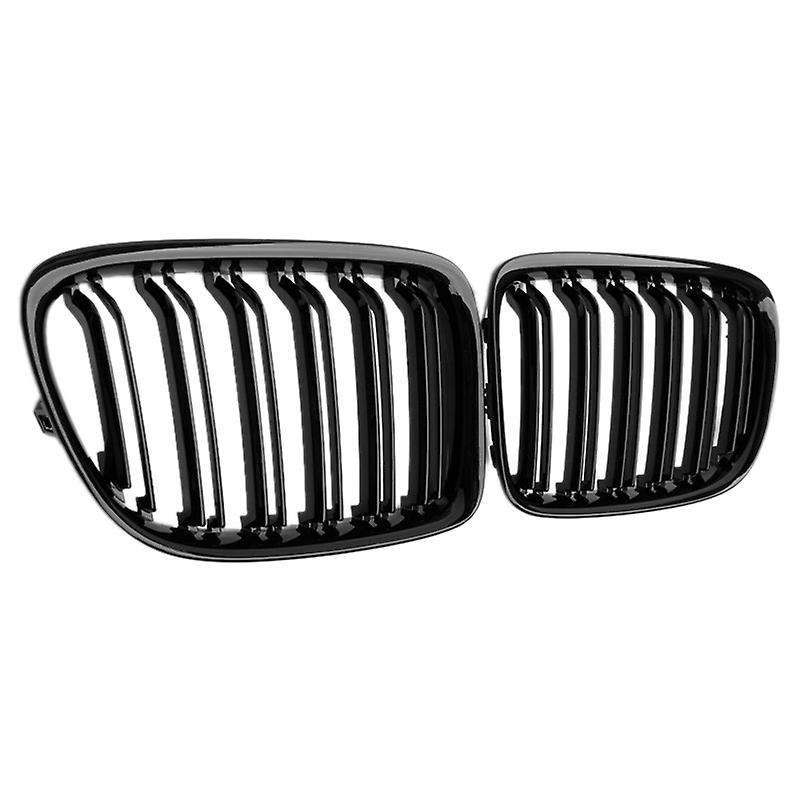 Glossy Black Front Bumper Slat Front Kidney Grill Grille for  X1 Series E84 SDrive XDrive 2009-2015