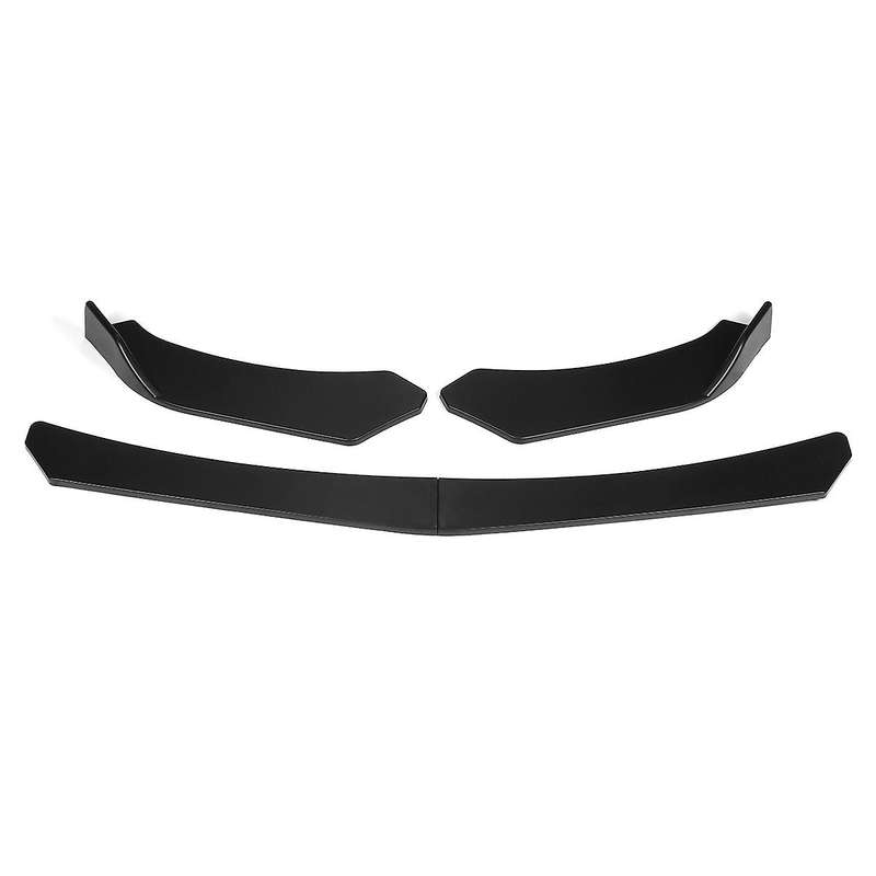 Glossy Black Front Bumper Lip Under Panel Universal Bumper Shovel Lip Spoiler Protector Guard Body K