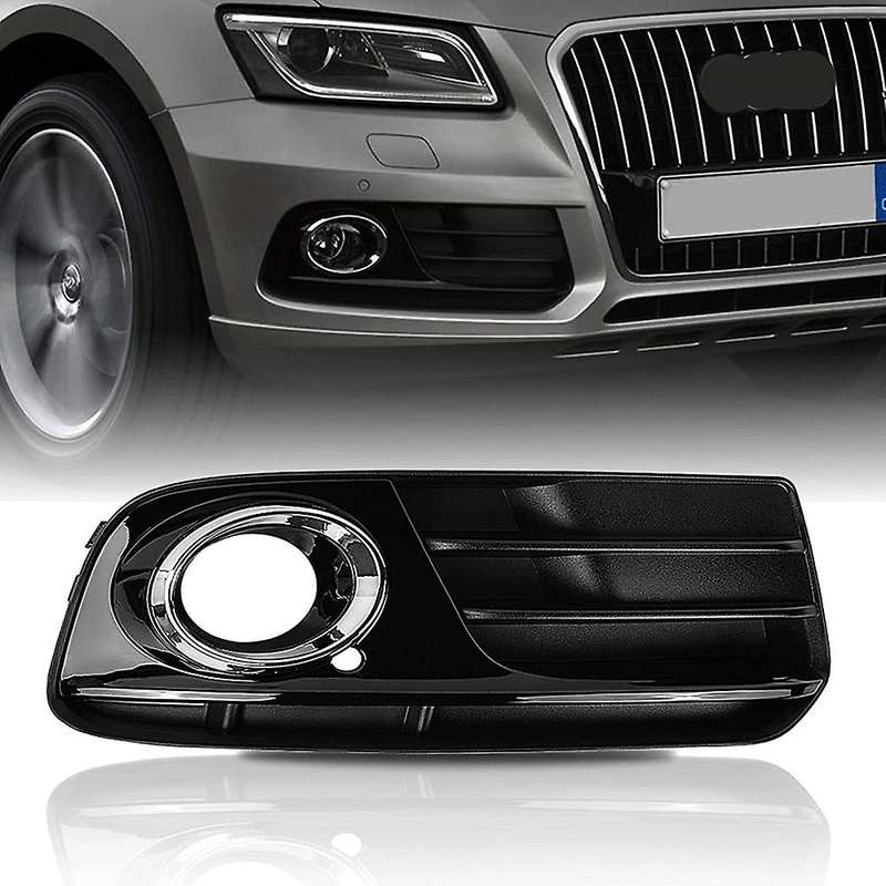 Glossy Black Front Bumper Lower Fog Grill Grilles Insert Right Passanger Side for- Q5 2013-2015 8R08