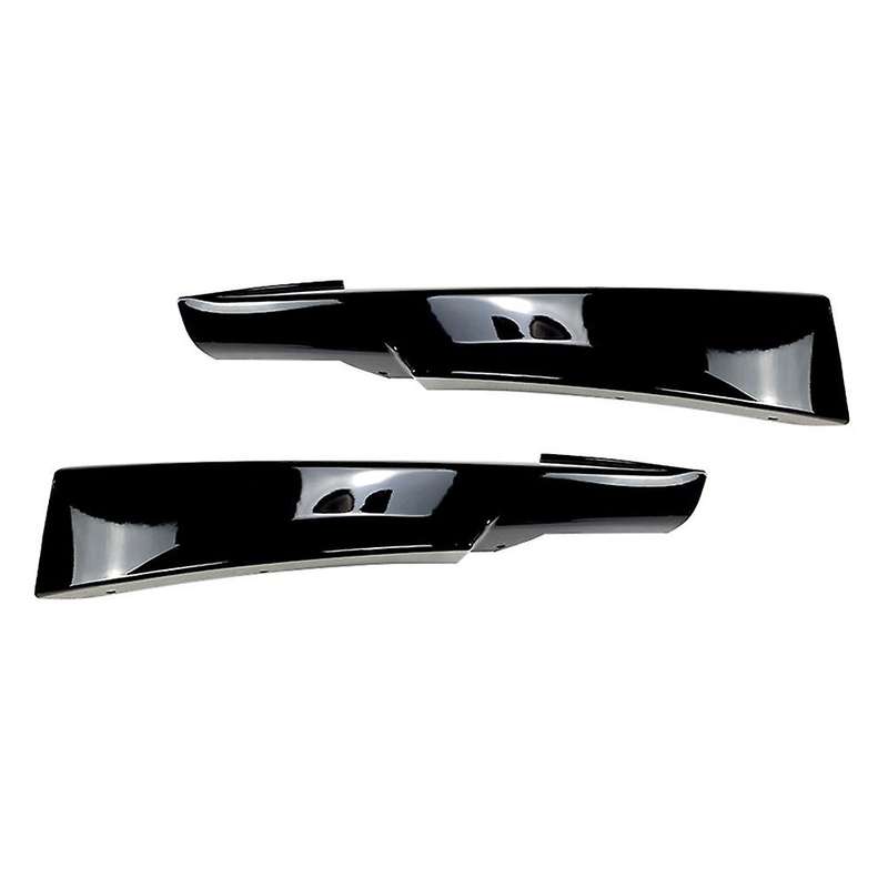 Glossy Black Front Bumper Lip Corner Cover Trim Lower Protector Splitter Spoiler for  E90 320i 330i