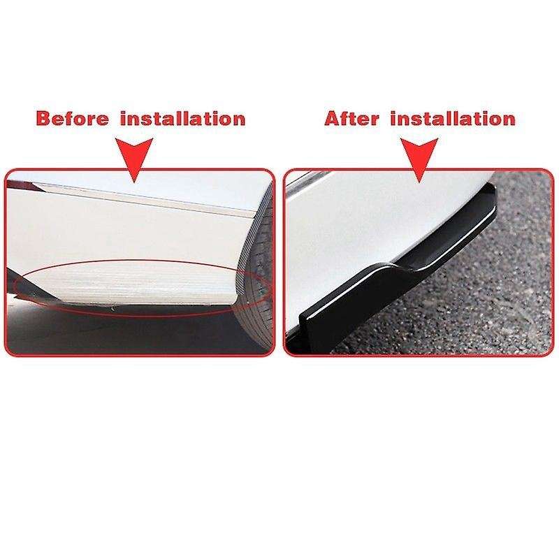 Glossy Black Rear Bumper Lip Cover Trim for Accord 2018 Diffuser Splitter Spoiler Scratch Protector