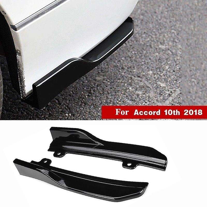 Glossy Black Rear Bumper Lip Cover Trim for Accord 2018 Diffuser Splitter Spoiler Scratch Protector
