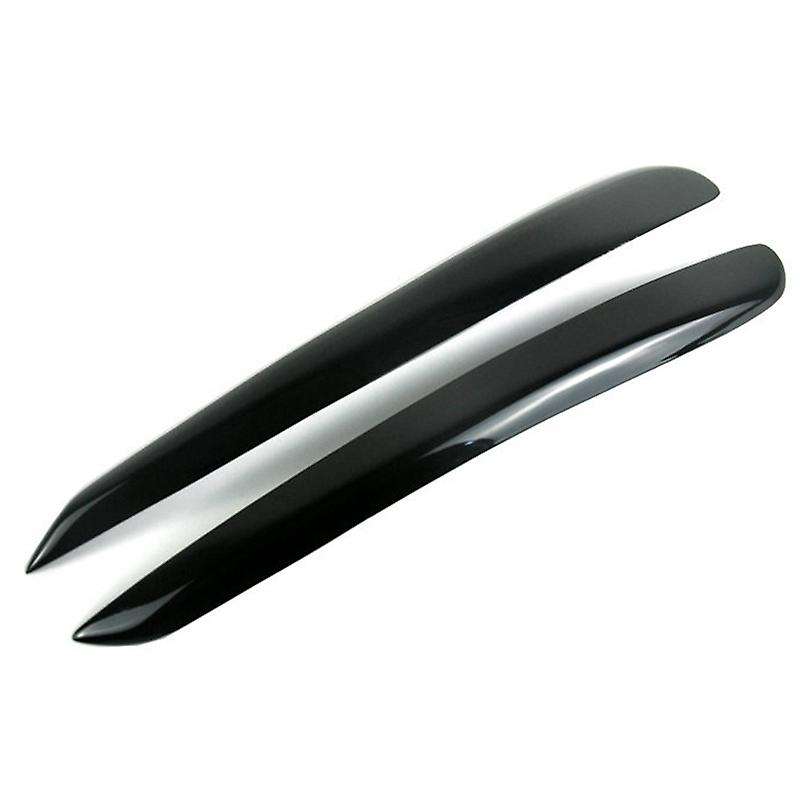 Glossy Black Headlight Eyelids Head Light Lamp Eyebrow Cover Trim for Golf 6 MK6 2008 2009 2010 2011