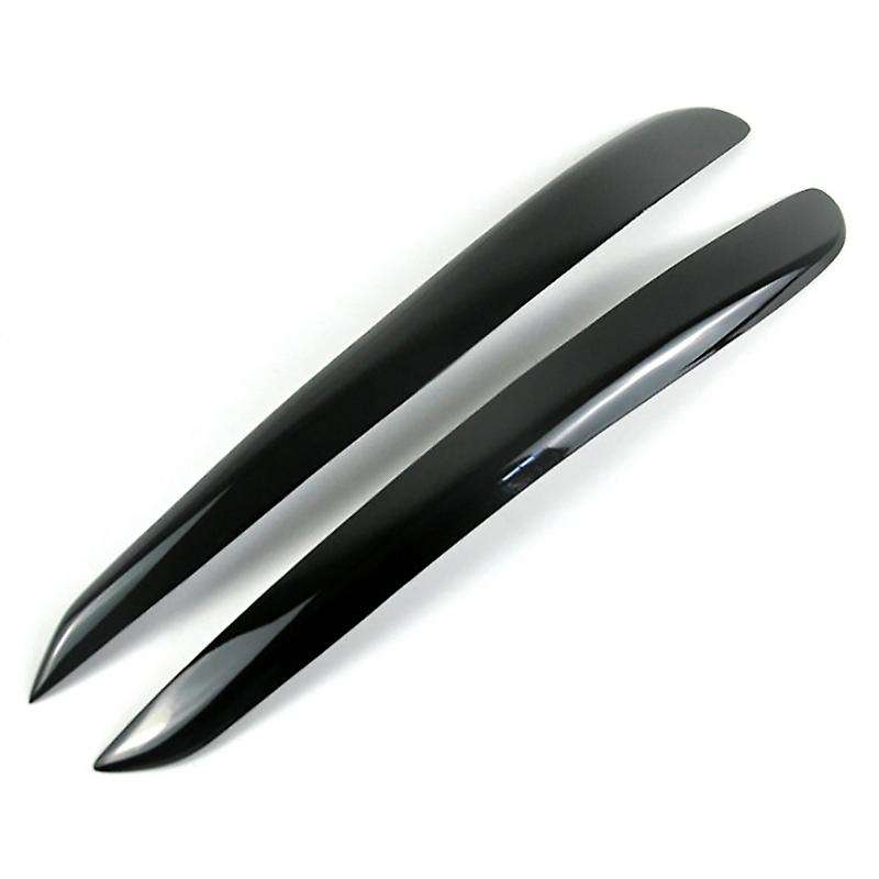 Glossy Black Headlight Eyelids Head Light Lamp Eyebrow Cover Trim for Golf 6 MK6 2008 2009 2010 2011