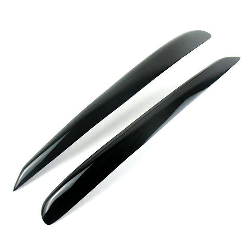 Glossy Black Headlight Eyelids Head Light Lamp Eyebrow Cover Trim for Golf 6 MK6 2008 2009 2010 2011
