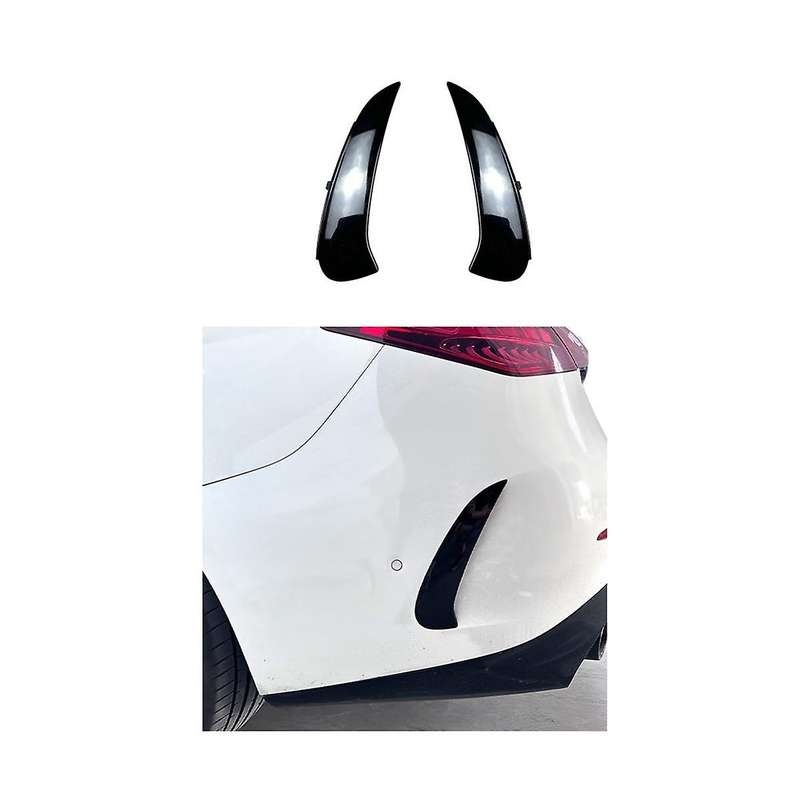 Glossy Black Rear Bumper Spoiler Outlet Trim Cover for - C-class W206 C260 2022+ Car Accessories