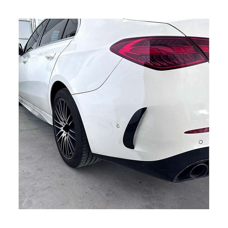 Glossy Black Rear Bumper Spoiler Outlet Trim Cover for - C-class W206 C260 2022+ Car Accessories