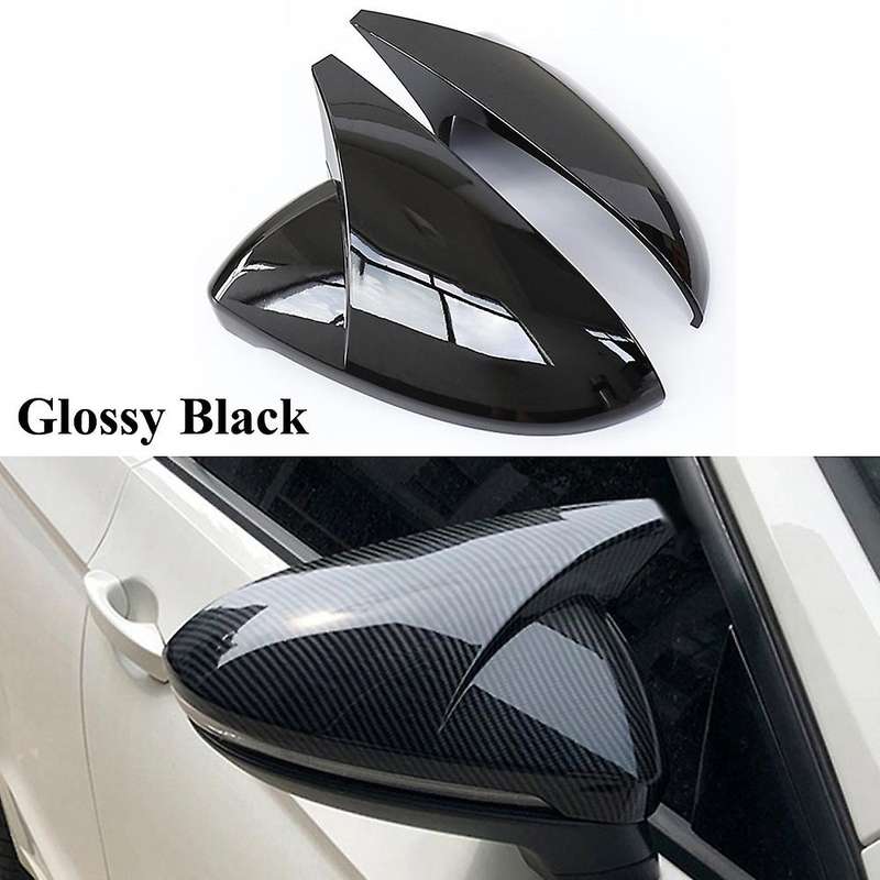 Glossy Black Rearview Mirror Cover Door Side Wing Mirror Caps Trim Shell for Golf 7 7.5 MK7 2015 201