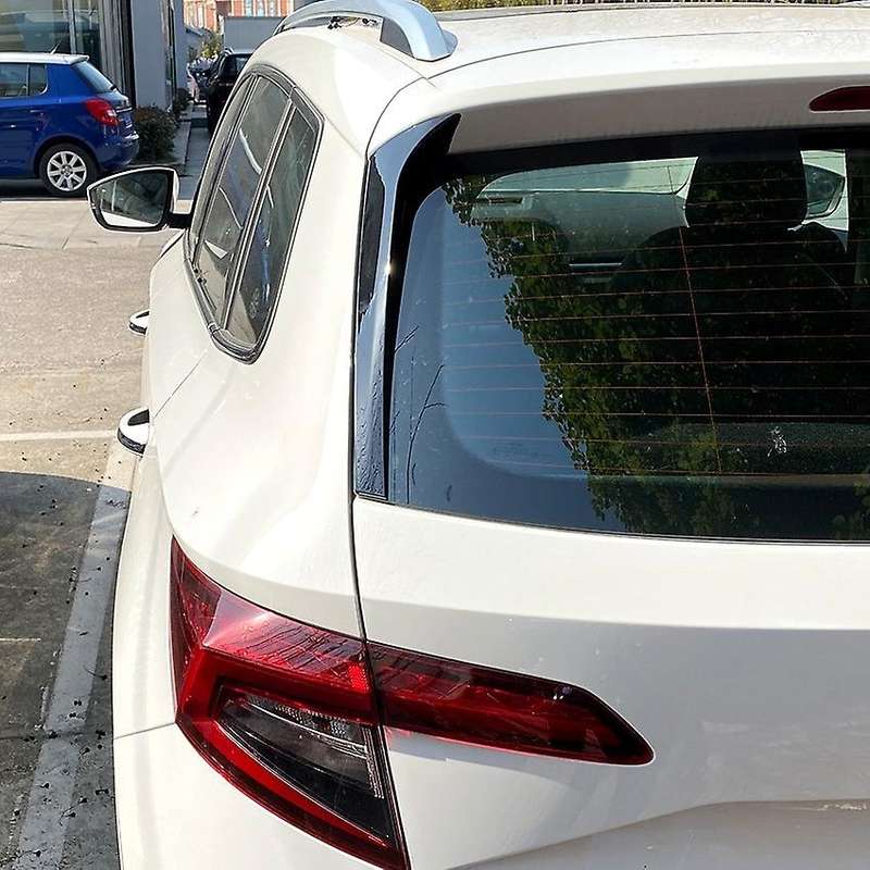 Glossy Black Rear Window Side Splitter Spoilers Canards for