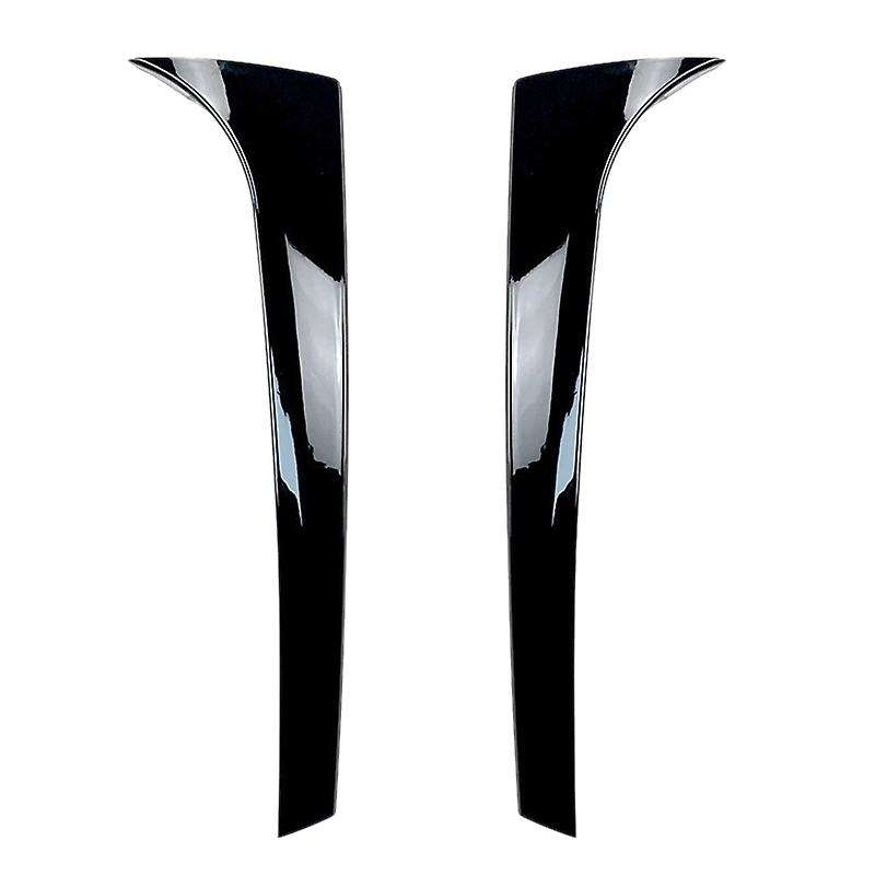 Glossy Black Rear Window Side Splitter Spoilers Canards for