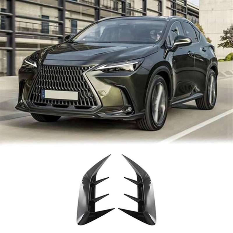 Glossy Black Rear Bumper Splitter Spoiler Rear Canard Trim for Nx260 Nx350h 2021 2022