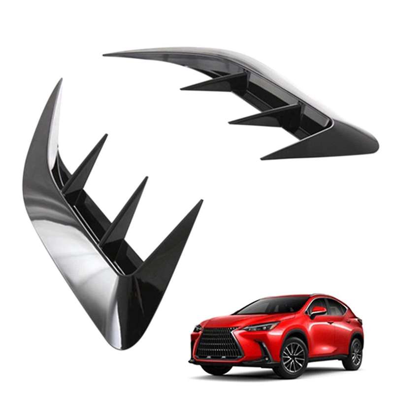 Glossy Black Rear Bumper Splitter Spoiler Rear Canard Trim for Nx260 Nx350h 2021 2022