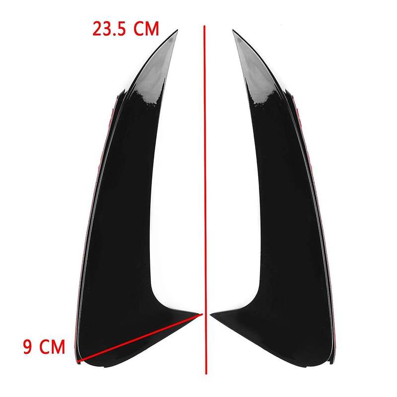 Glossy Black Rear Bumper Splitter Spoiler Rear Canard Trim for Class W218 CLS250 CLS400 CLS500 14-17