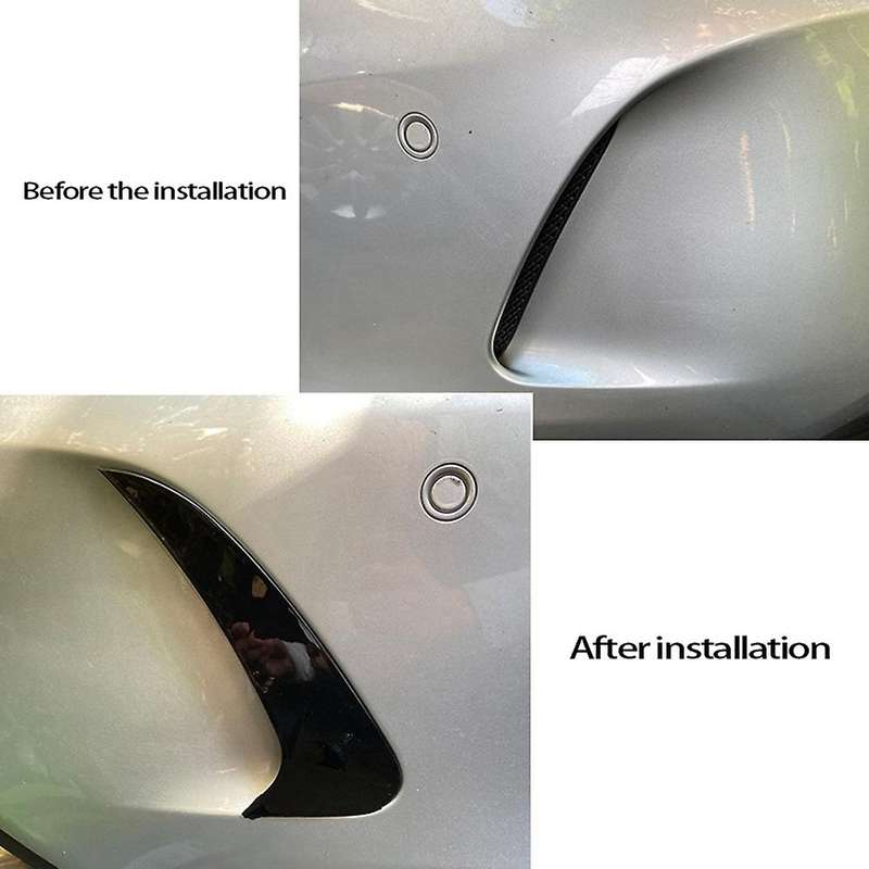 Glossy Black Rear Bumper Splitter Spoiler Rear Canard Trim for Class W218 CLS250 CLS400 CLS500 14-17