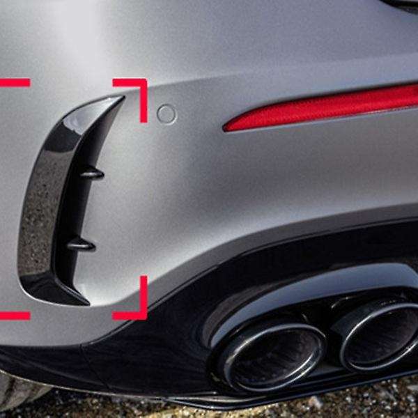 Glossy Black Rear Bumper Spoiler Canard Splitter for A Class W177 Hatchback A180 A200 A250 A35 2019