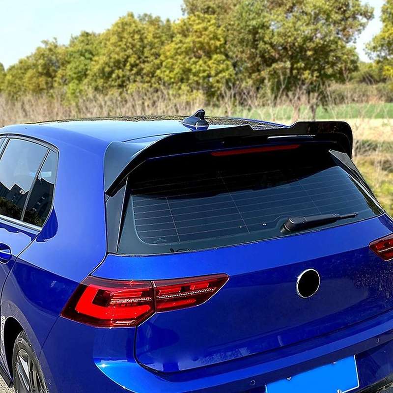 Glossy Black Vertical Rear Window Side Spoiler Wing for Golf 8 MK8 2020 2021 Auto Rear Window Mirror