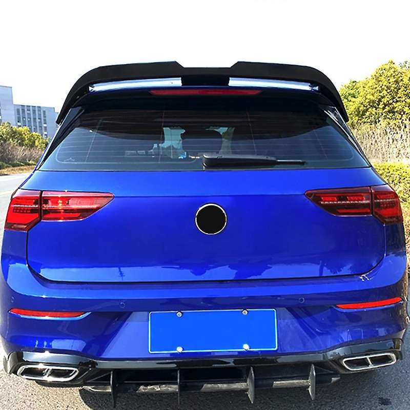 Glossy Black Vertical Rear Window Side Spoiler Wing for Golf 8 MK8 2020 2021 Auto Rear Window Mirror