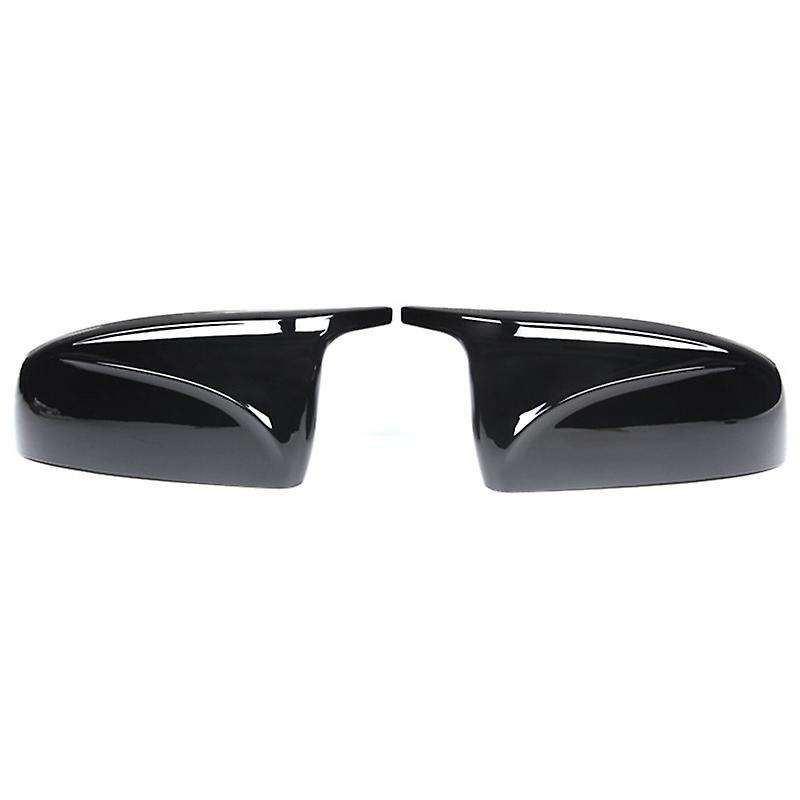 Glossy Black Rearview Mirror Cover Side Wing Mirror Caps Protector for  X5 E70 X6 E71 2008 2009 2010