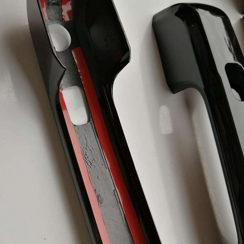 Glossy Black Side Rear View Mirror Cover Trim +Door Handle Cover Trim for F250 F350 Super Duty F450