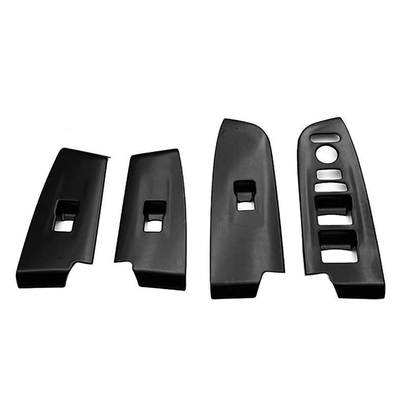 Glossy Black Window Glass Lift Button Trim Switch Cover Door Armrest Panel Sticker for -V Vezel 2021