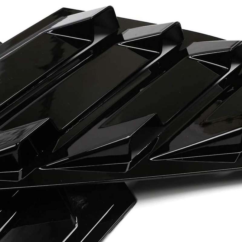 Glossy Black Side Vent Window Quarter Louver Cover for Accord 2018-2020