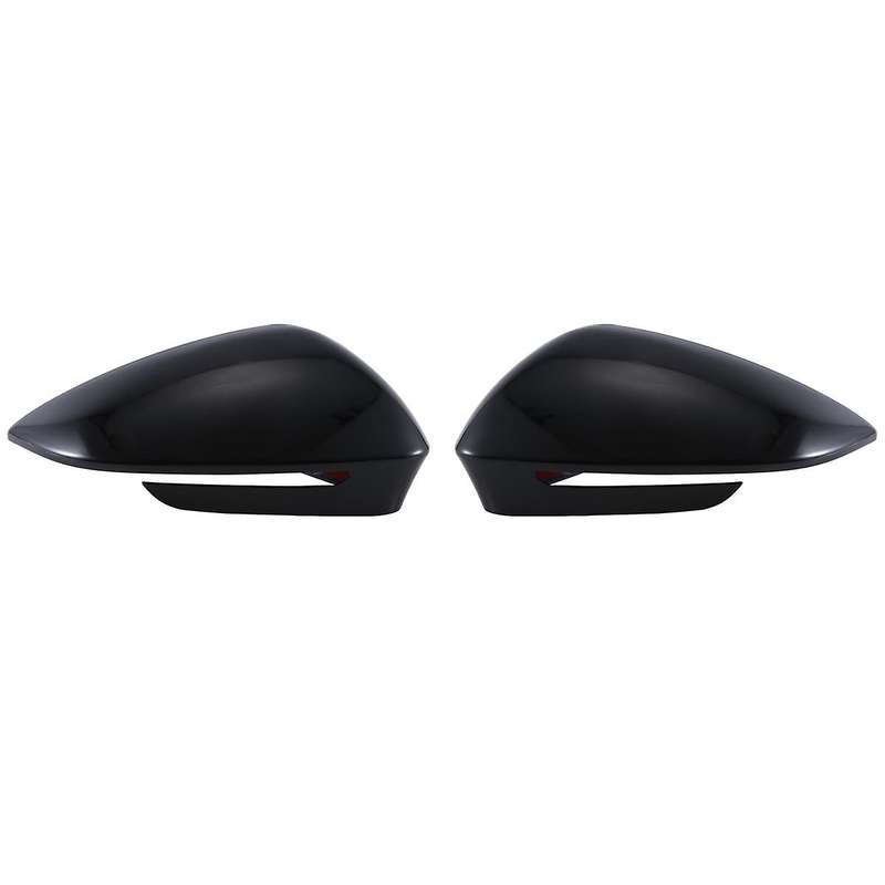Glossy Black Side Rearview Mirror Replace Cap Cover with Assist for Id4 Id.4 Id.6 2020 2021