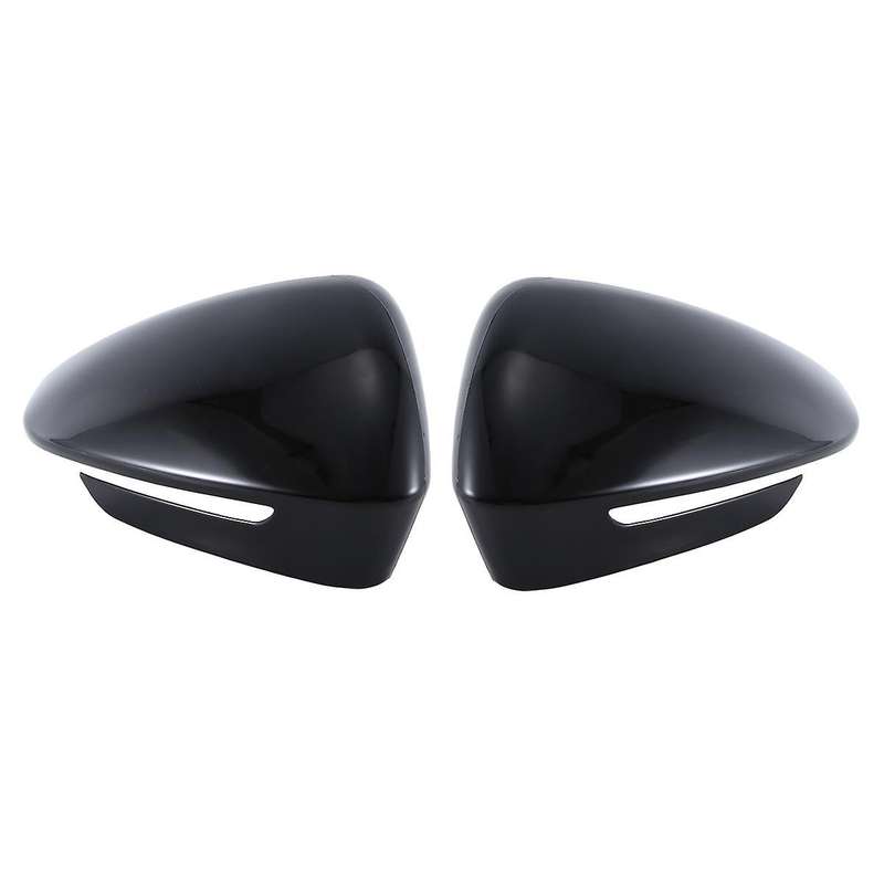 Glossy Black Side Rearview Mirror Replace Cap Cover with Assist for Id4 Id.4 Id.6 2020 2021
