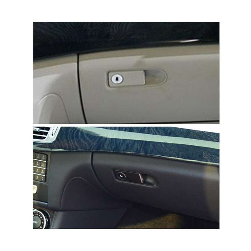 Glove Toolbox Lid Switch Grip Lock Hole for CLS300 Toolbox Lock Switch for W218(Beige)