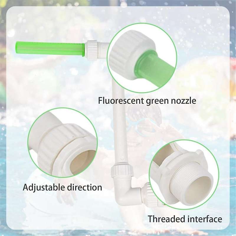 Glowing Single Head Fountain for Ground Underground Pool with Adjustable Waterfall Pond Decorative F