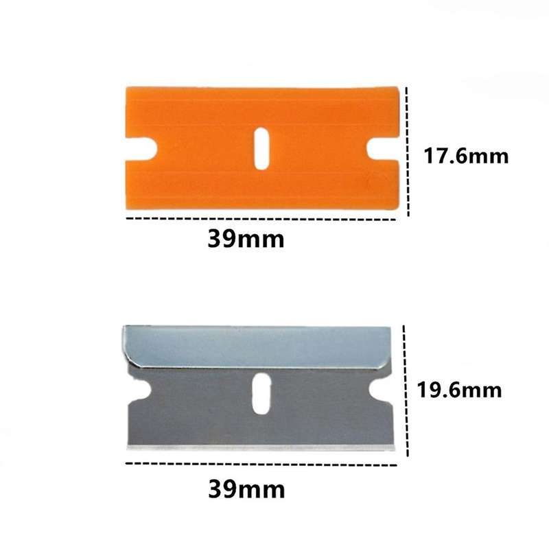Glue-Removing Spatula Set Car Film Glass Multi-Function Tool Cleaning Floor Scraper with 100 Plastic
