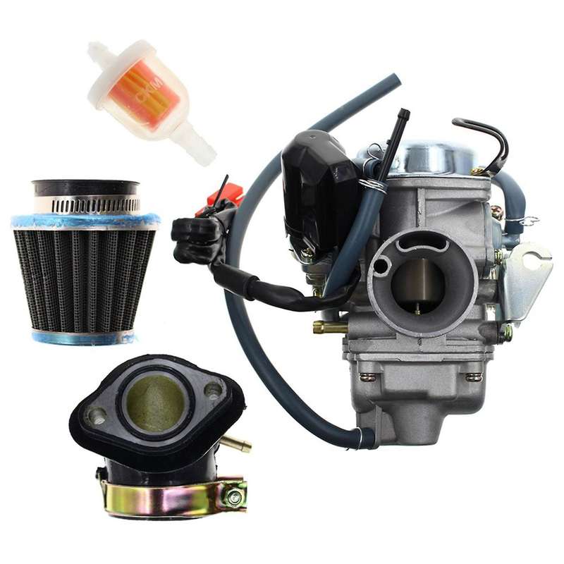 Go Kart with Air Filter for Kazuma Roketa SunL Baja Eagle for GY6 150Cc Carburetor GY6 26mm