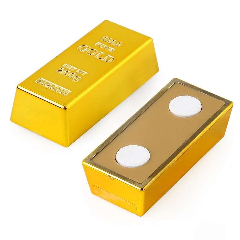 Gold Brick Small Gold Bar Toy Small Simulation Hollow Prop Ornament