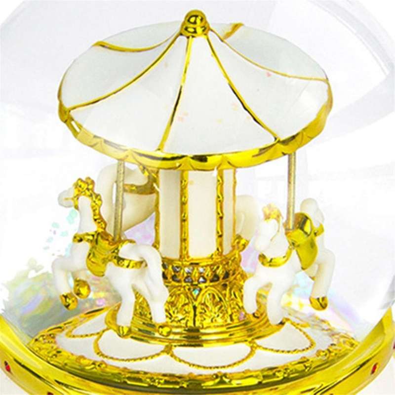 Gold Music Box Resin Crafts Ornaments Hundred Tone Box Birthday Gift Wind-Up Box