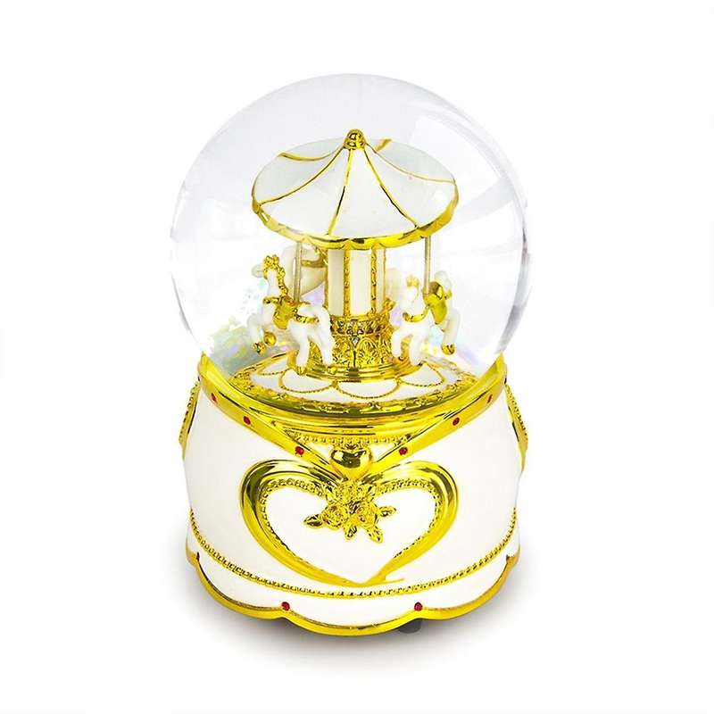 Gold Music Box Resin Crafts Ornaments Hundred Tone Box Birthday Gift Wind-Up Box