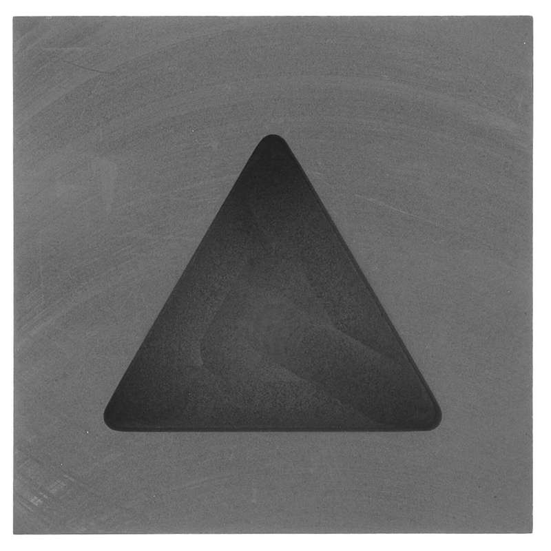 Gold Silver Graphite Mold Triangle Shaped High Density Graphite Mold Melting Crucible Furnace for Me
